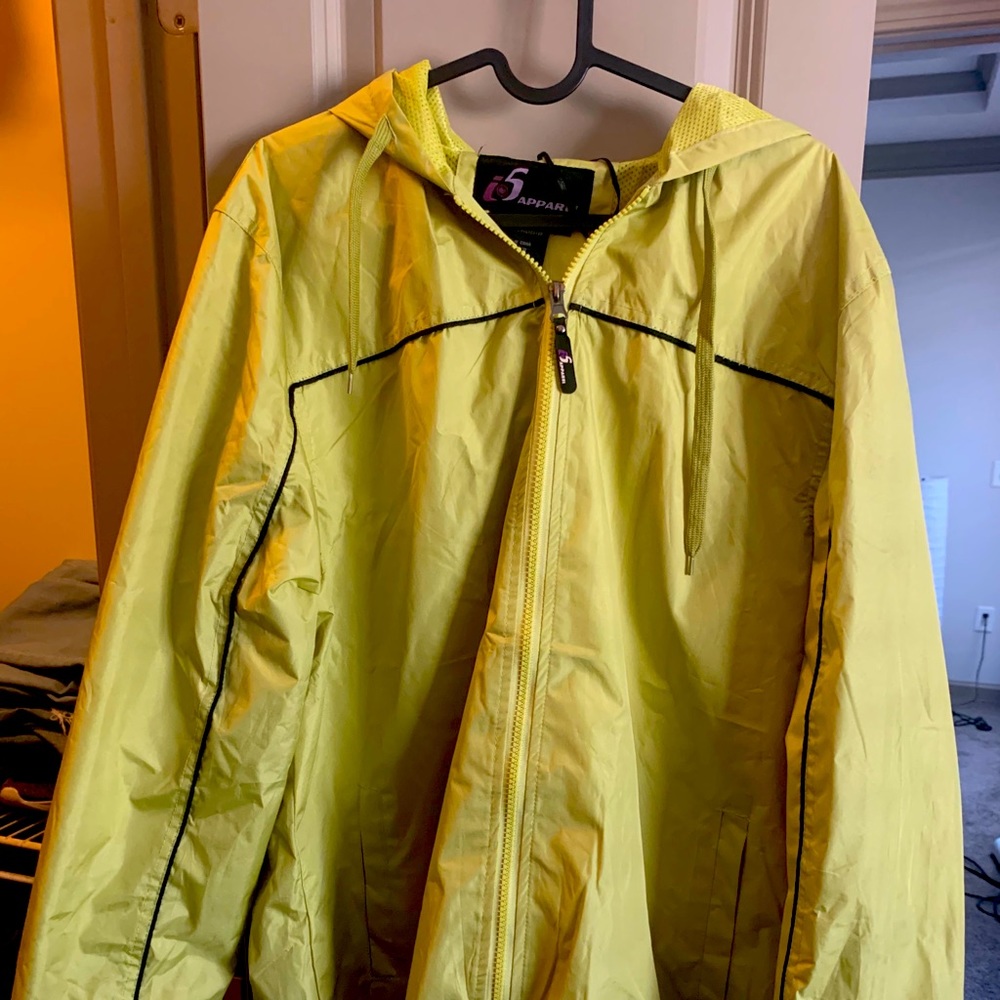 Lime Green Rain Jacket